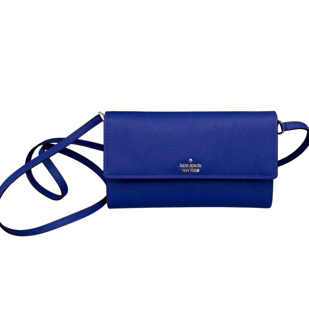 Kate Spade Cameron Street Stormie Night Life Blue Crossbody Clutch Wallet Bag